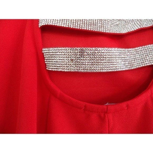 CHARLOTTE RUSSE RED SWEETHEART MINI DRESS SIZE‎ LARGE #319 - Picture 4 of 7